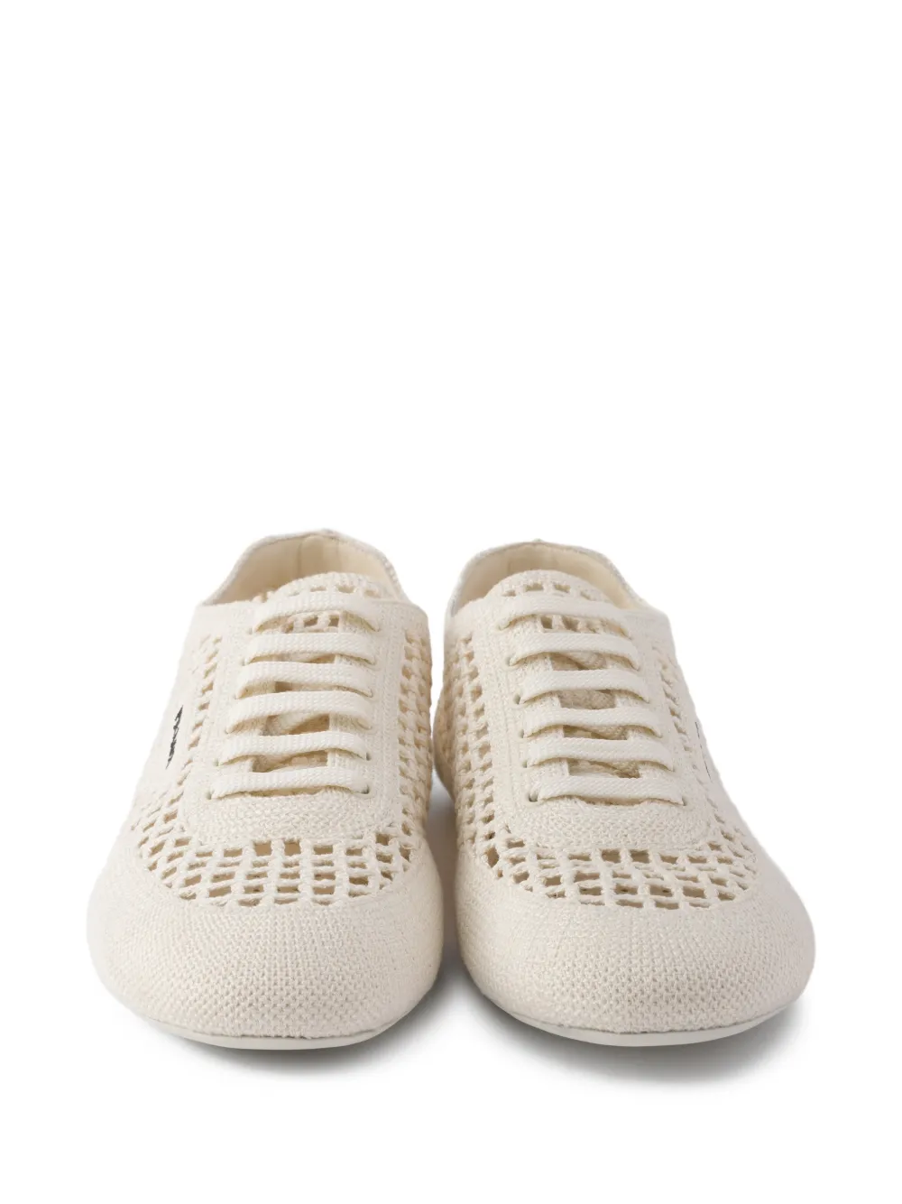 Prada Sneakers met ronde neus Beige