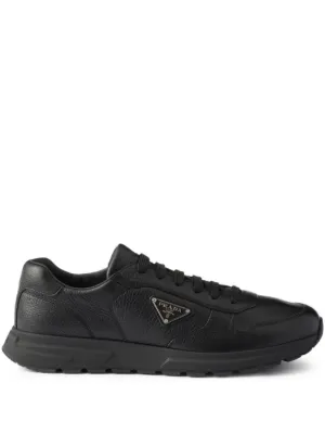 Prada Prax Leather Sneakers | Black | FARFETCH