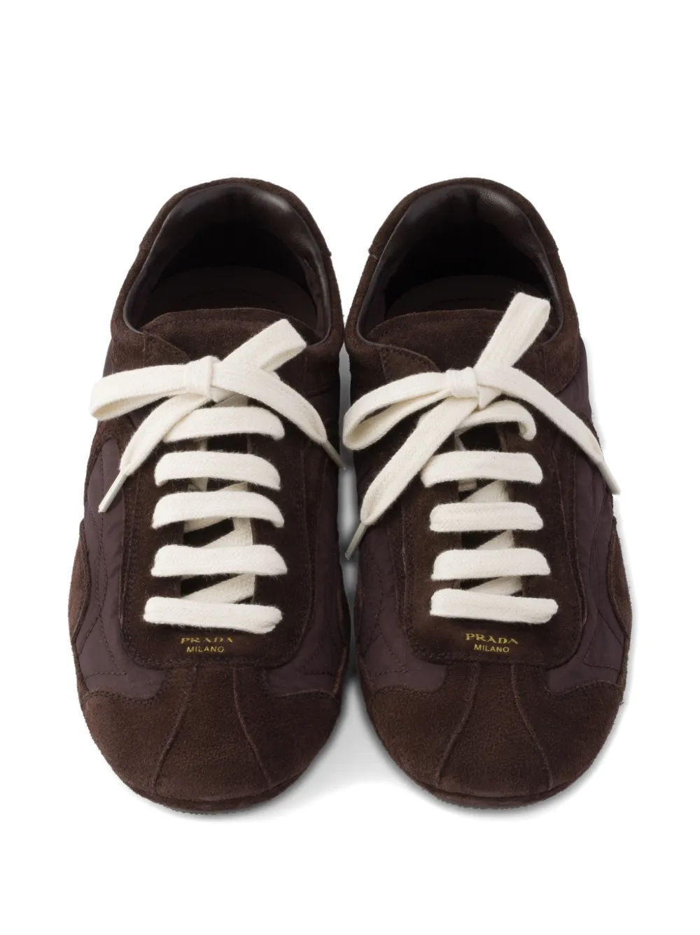 Prada Sneakers met ronde neus Bruin