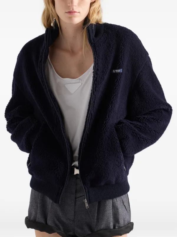 Prada フリース ジャケット | ブルー | FARFETCH JP