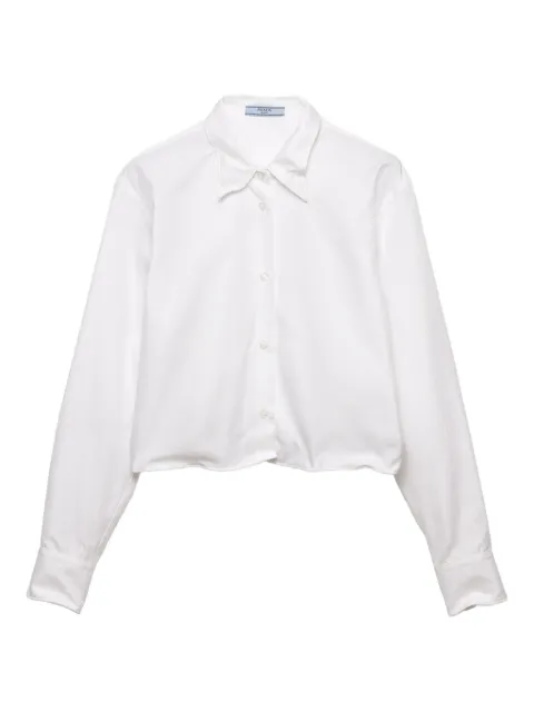 Prada camisa con logo triangular