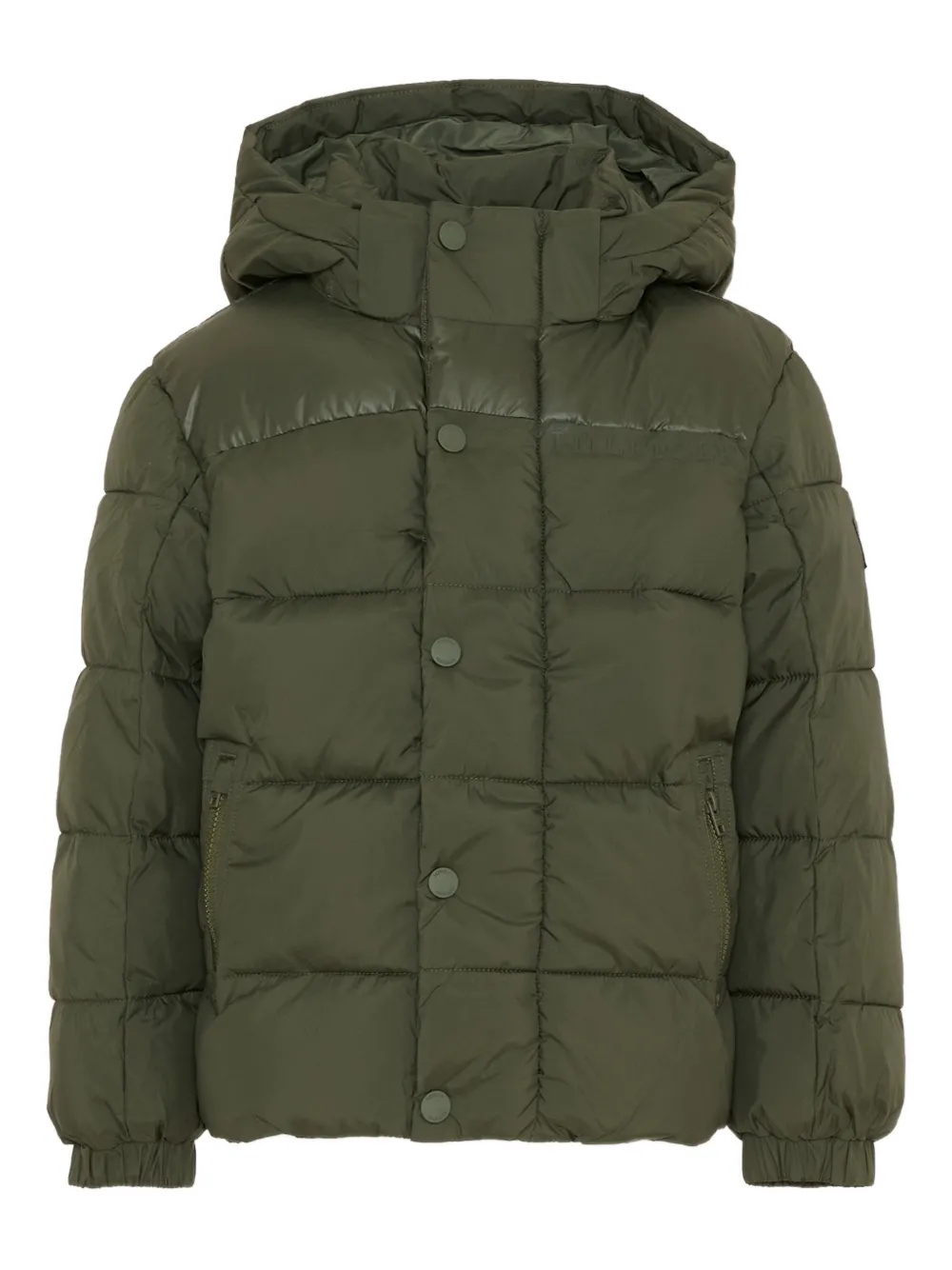 Tommy Hilfiger Junior chamarra con capucha y botones | verde | Image 1