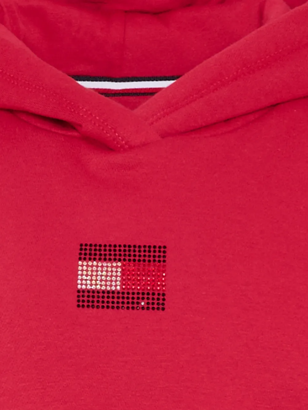Tommy Hilfiger Junior Hoodie met verfraaid logo en lange mouwen Rood