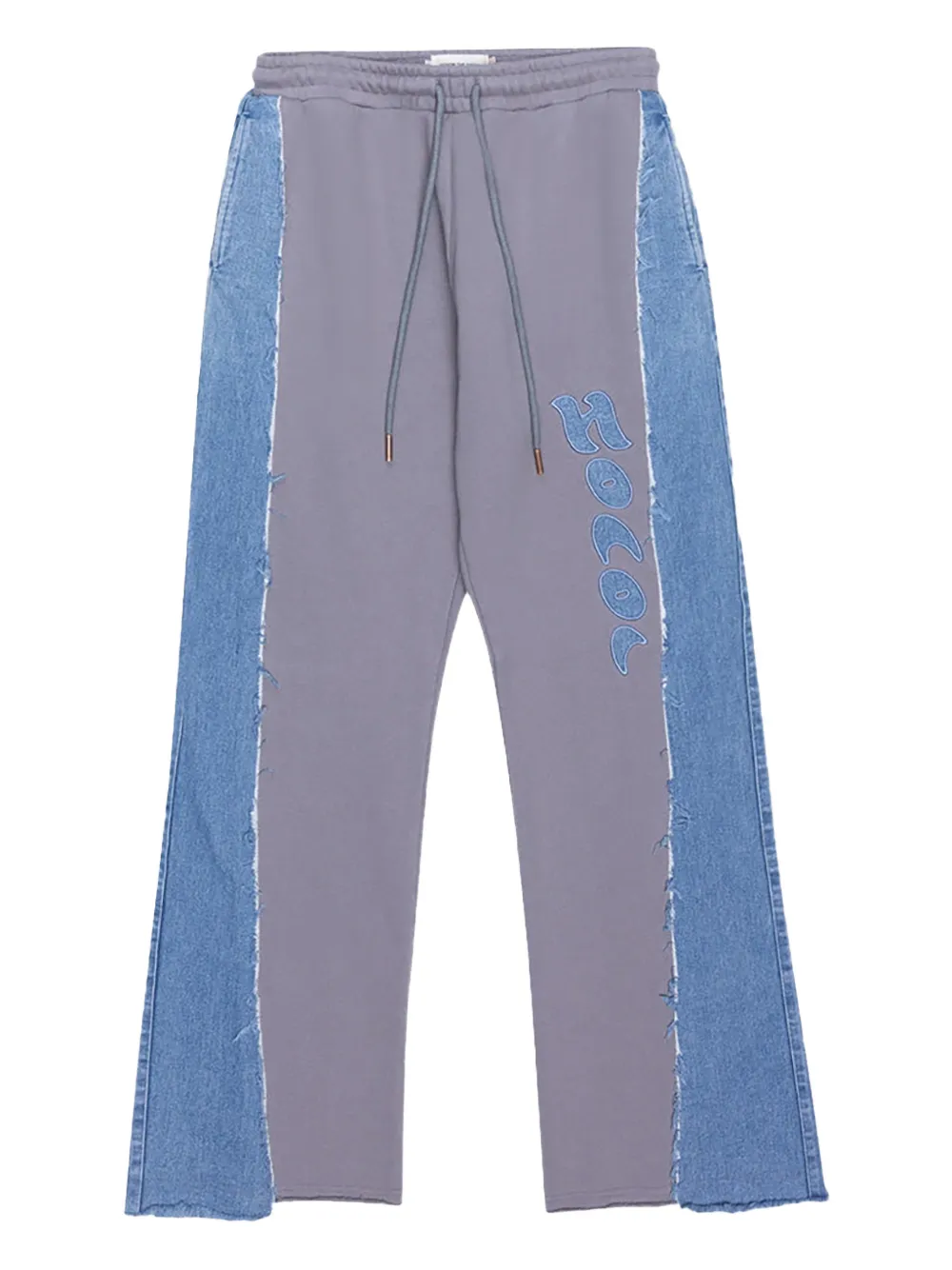 Honor The Gift Denim patchwork track pants - Grigio