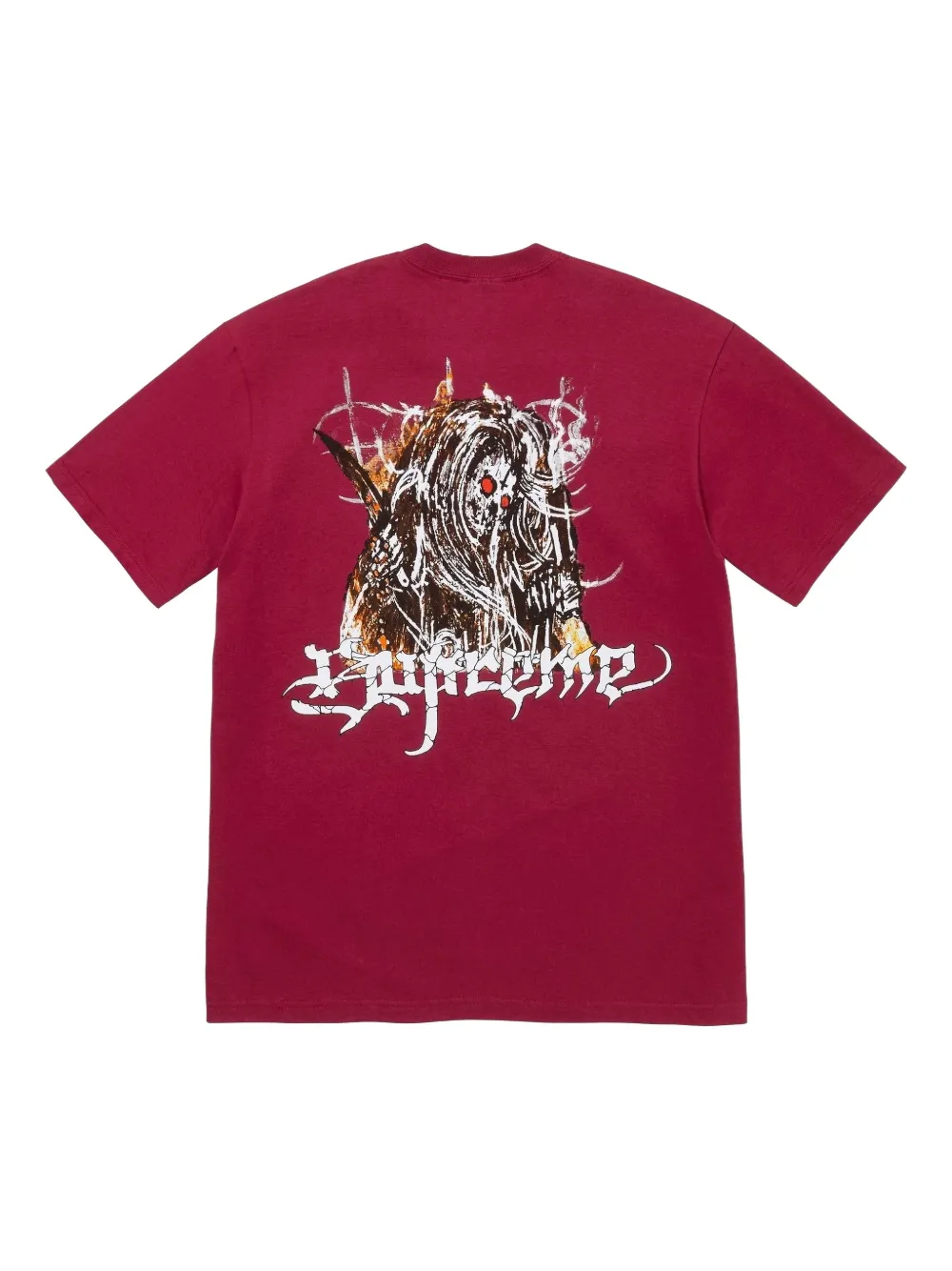 Supreme Satan T-shirt met print - Rood