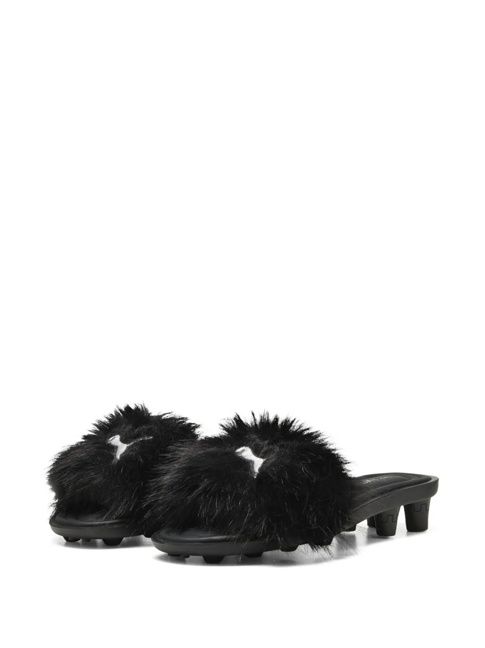 logo-embroidered sandals