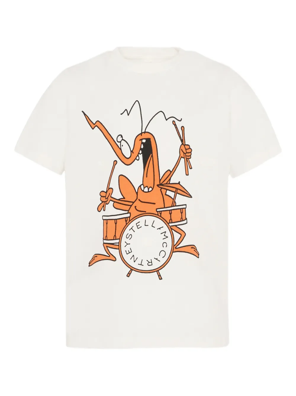Stella McCartney Kids short-sleeve print-detail T-shirt - Toni neutri
