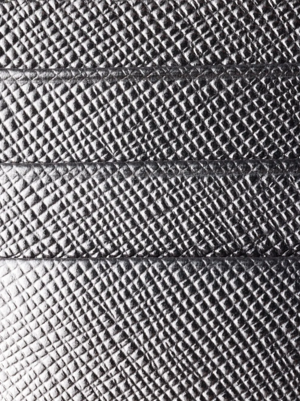 Prada Triangle-logo Leather Card Holder In Gray