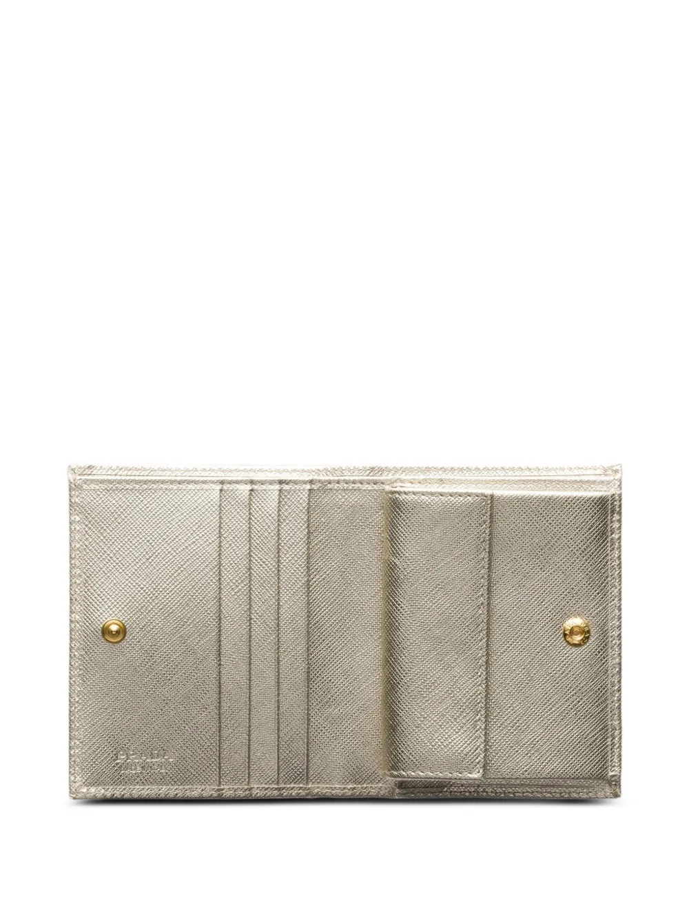 Prada Leren portemonnee Goud
