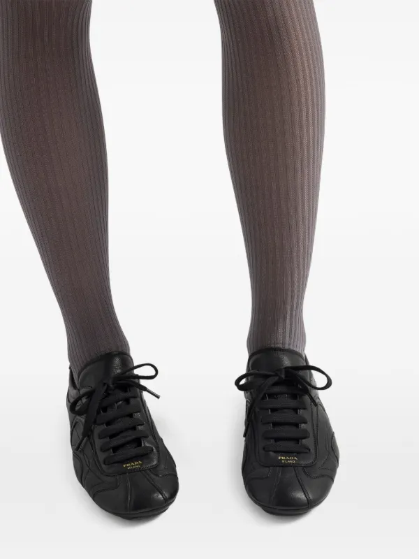 Prada Montecarlo Re-edition 2005 Nappa Leather Sneakers | Black