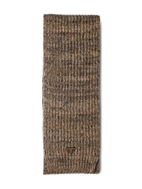 Prada Sciarpa con logo a triangolo