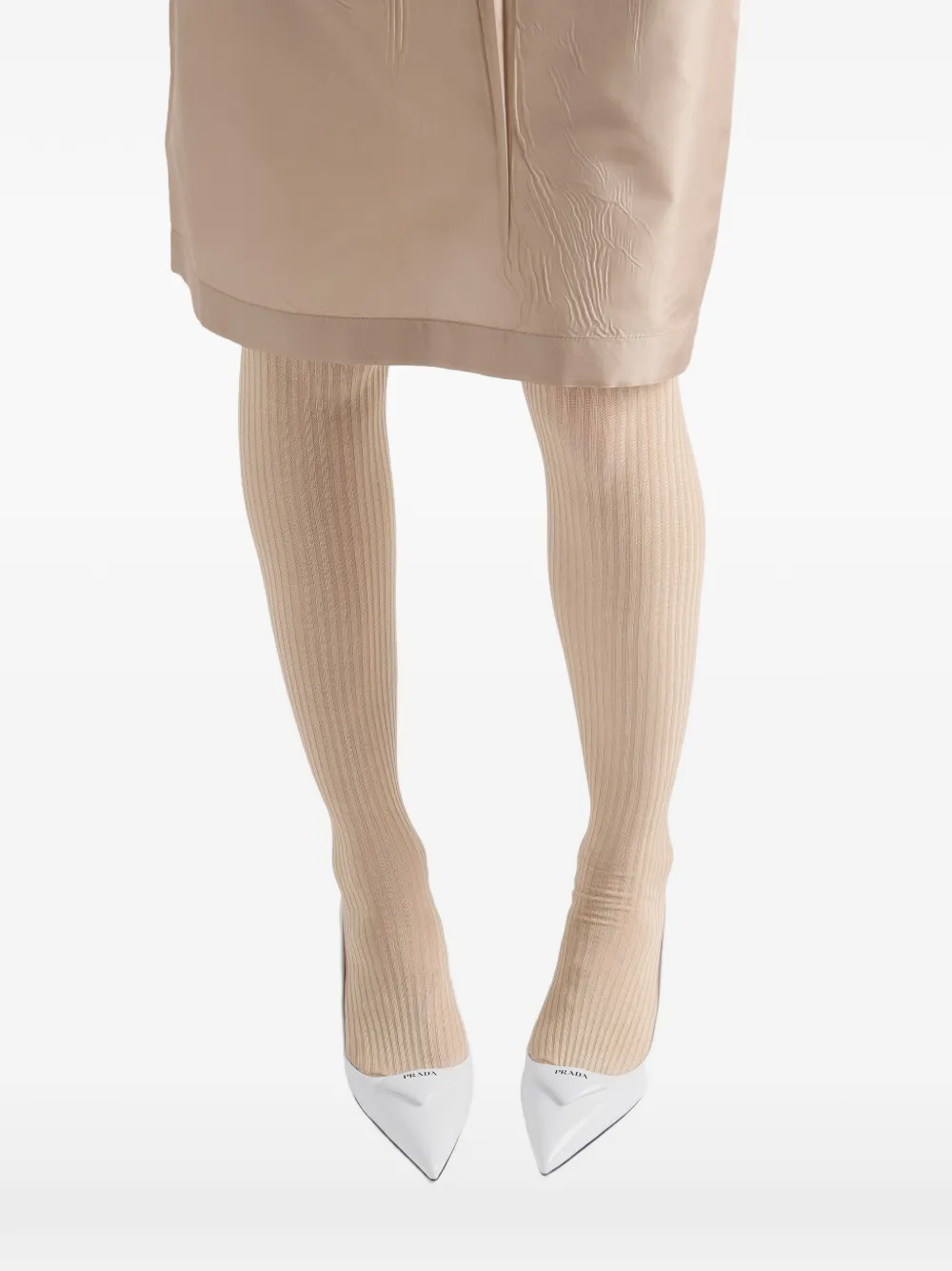 Prada Pumps met logo Wit