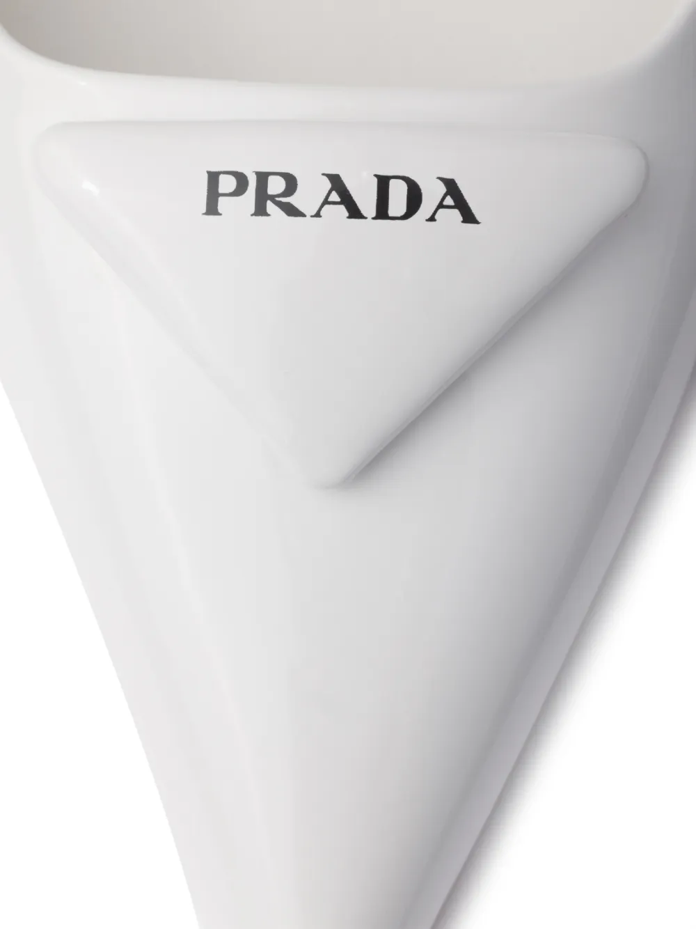 Prada Pumps met logo Wit