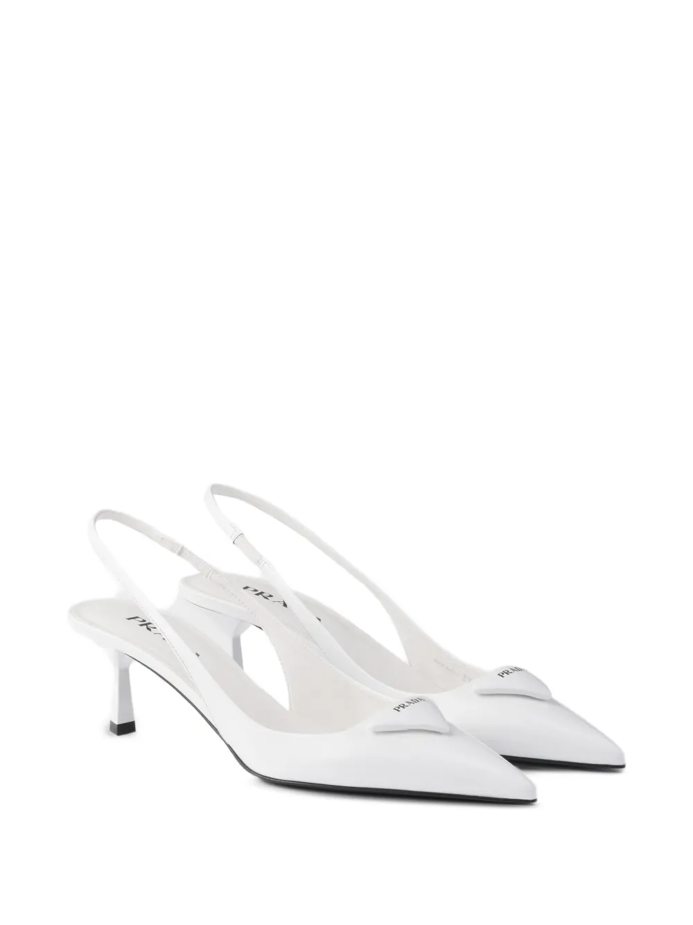 Prada Pumps met logo Wit
