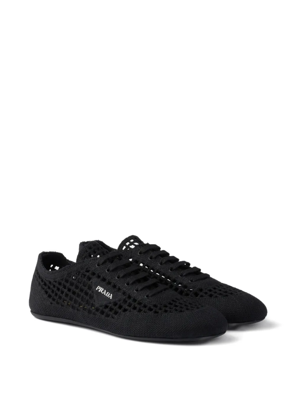 Prada round-toe lace-up sneakers | Low-Tops | Image 2