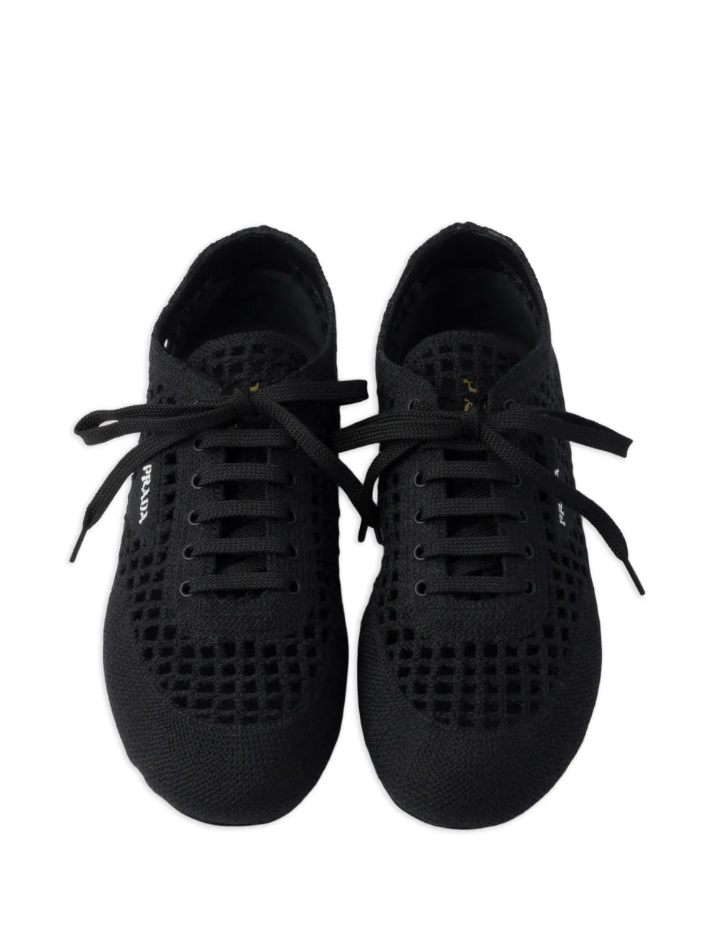 Prada Sneakers met ronde neus Zwart