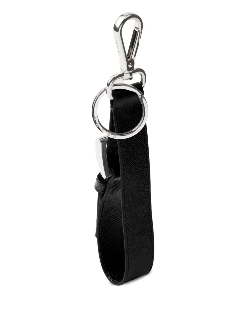 Prada triangle-logo leather keyring | Image 2