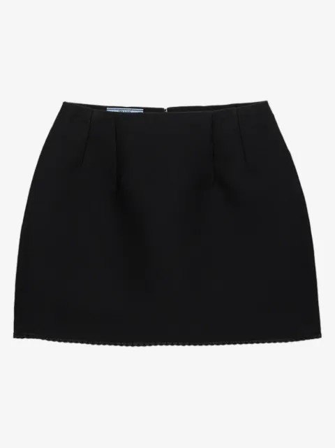 Prada lace-detail mini skirt