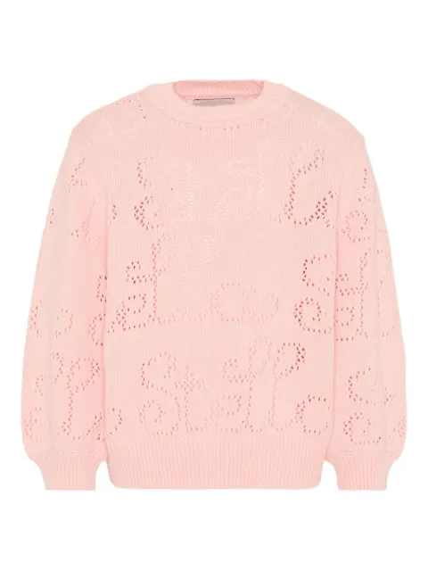 Stella McCartney Kids openwork sweater