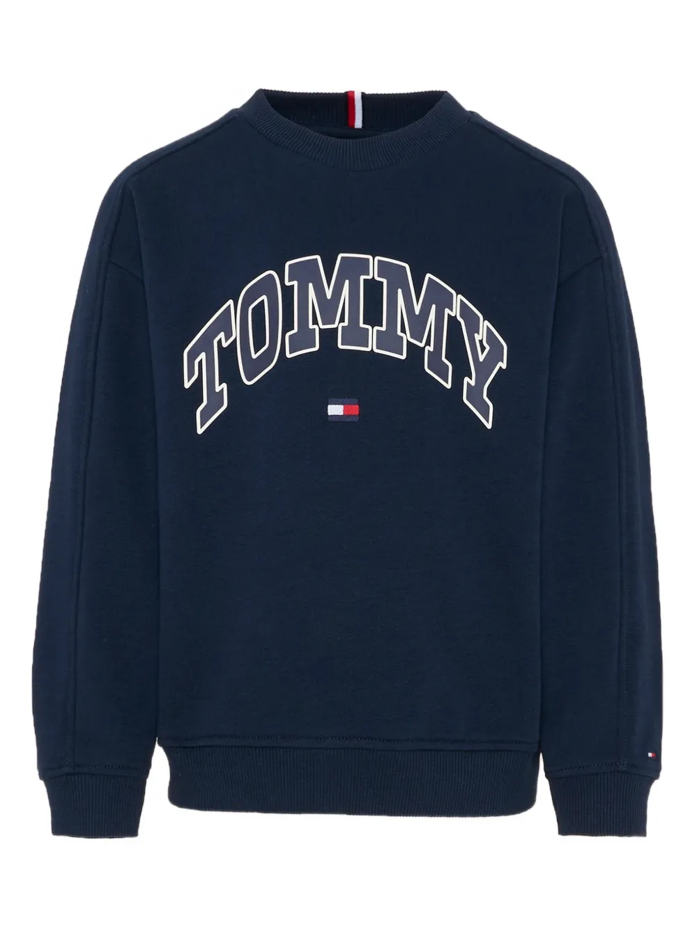 Tommy Hilfiger Junior sudadera con cuello redondo y logo estampado | azul | Image 1