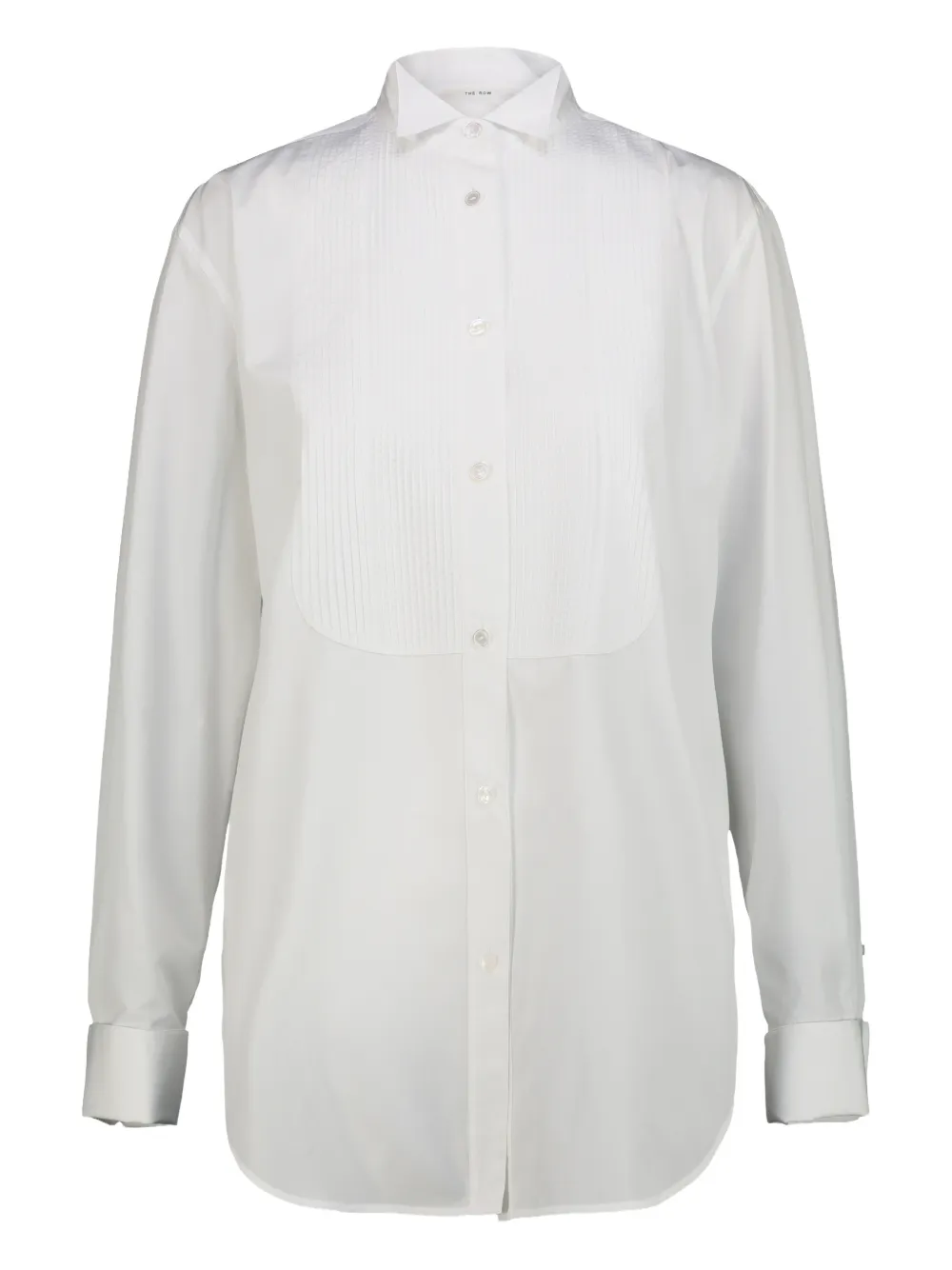 The Row Erelia pleated shirt - Bianco