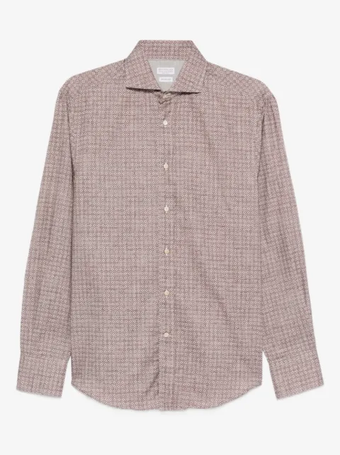 Brunello Cucinelli camisa con motivo