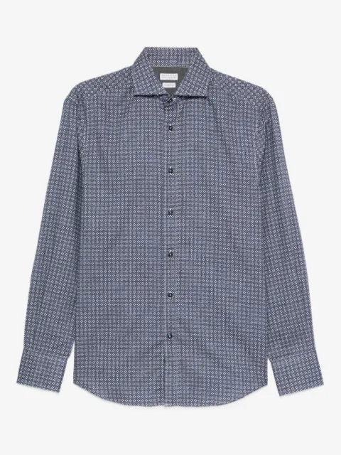 Brunello Cucinelli geometric-pattern shirt