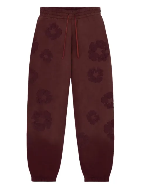 Denim Tears flower-embellishment track pants