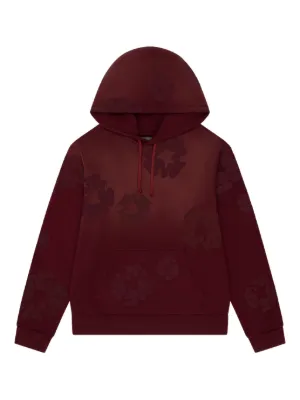Denim Tears Mono Cotton Wreath Hoodie | Blue | FARFETCH