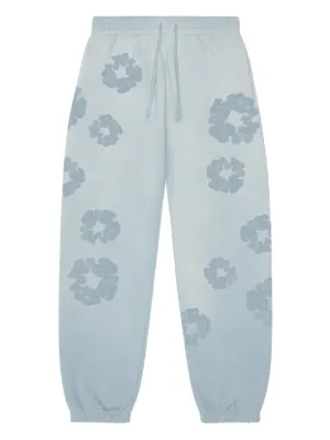 Denim Tears Mono Cotton Wreath Track Pants | Blue | FARFETCH