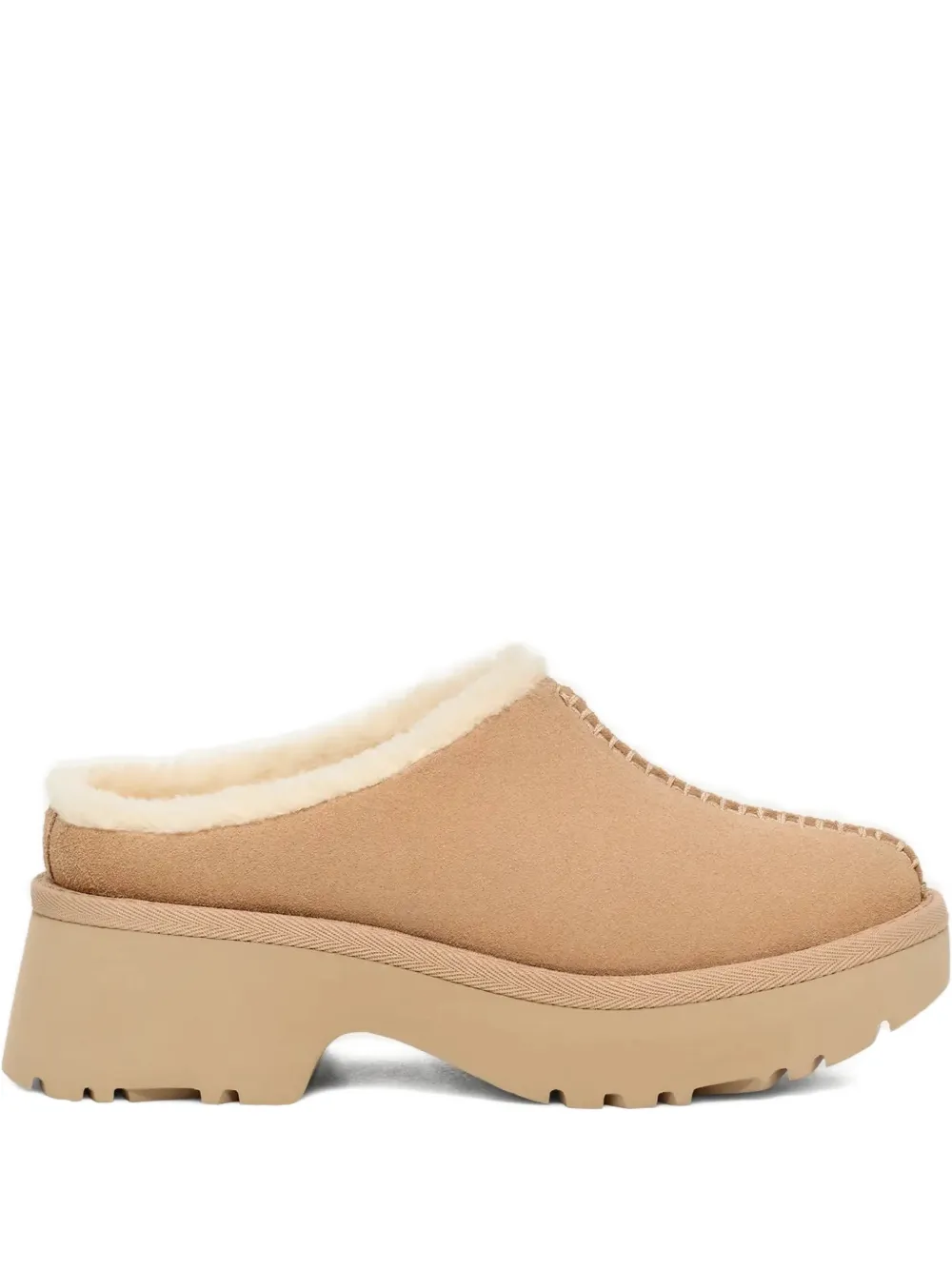 Ugg New Heights Cozy Mules In Neutral