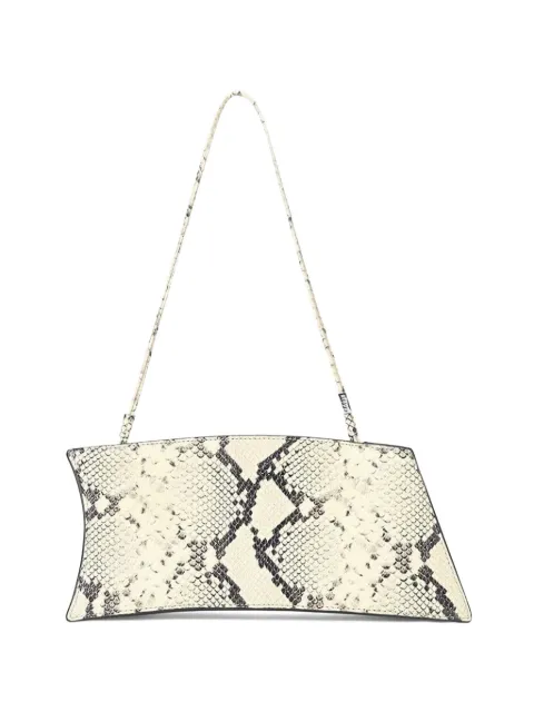 STAUD snakeskin coco shoulder bag