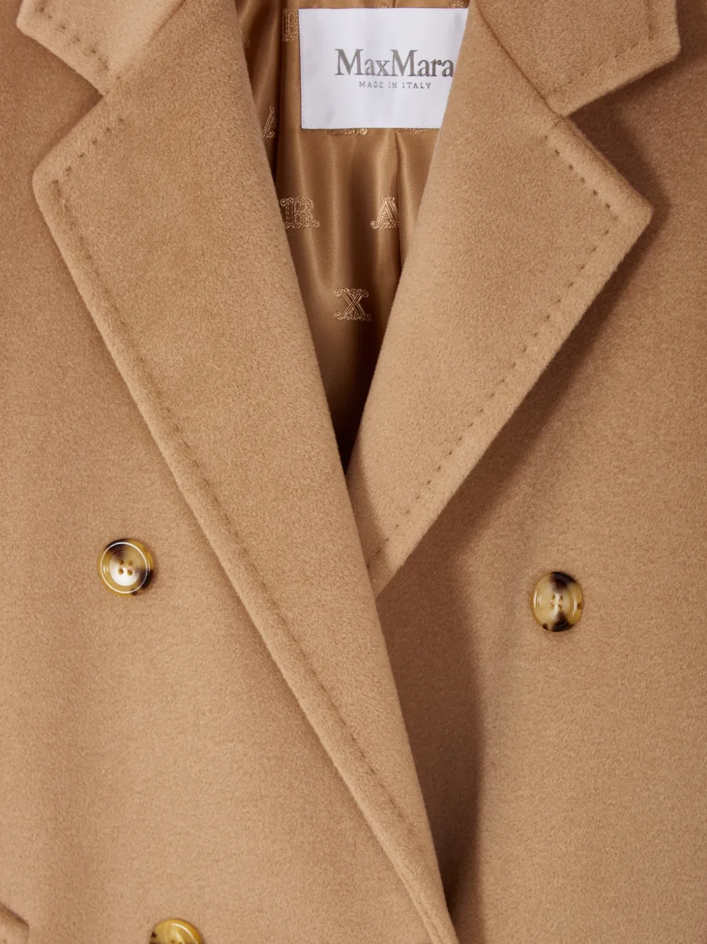 Max Mara Double-breasted Coat In Brown