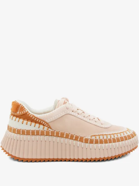 Chloé lace-up platform trainers