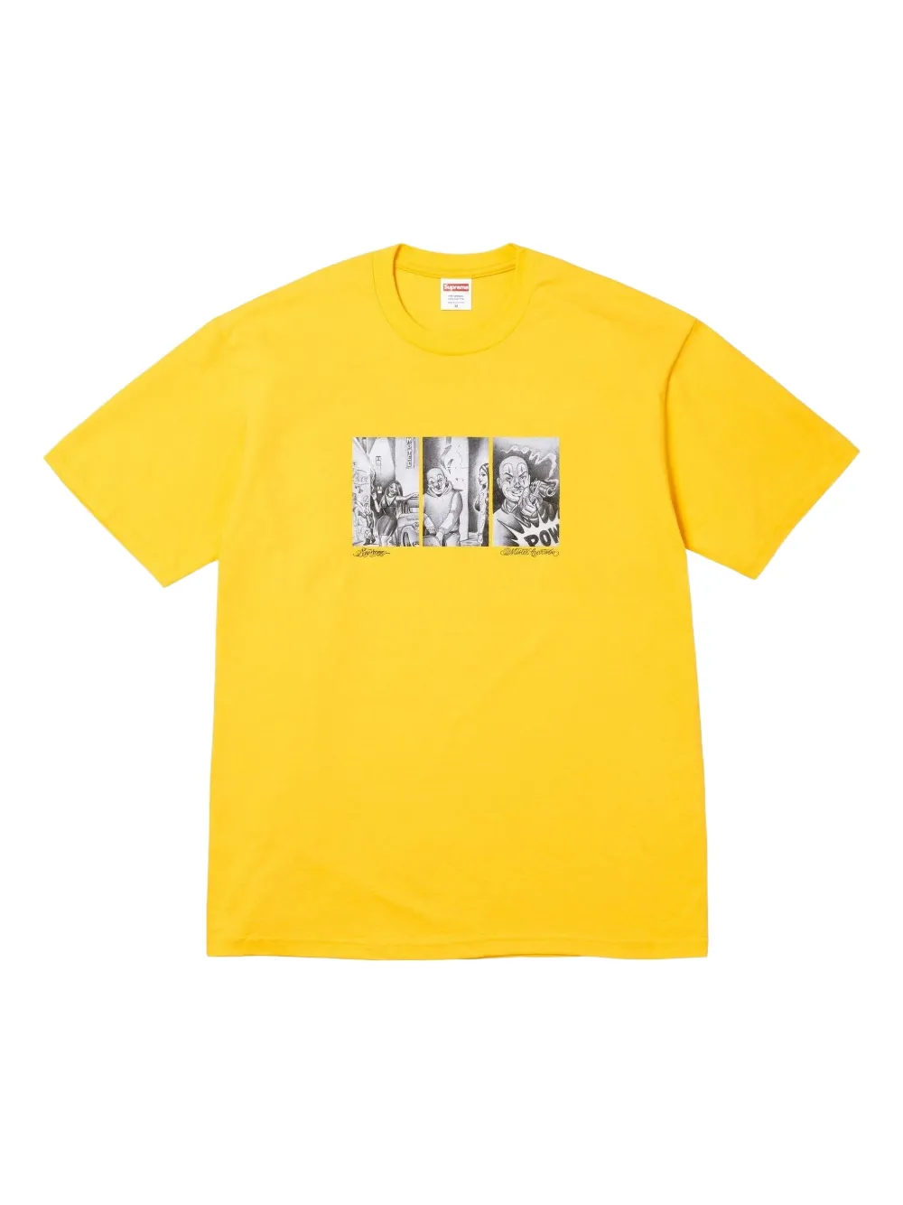 Supreme cartoon-print T-shirt - Gelb