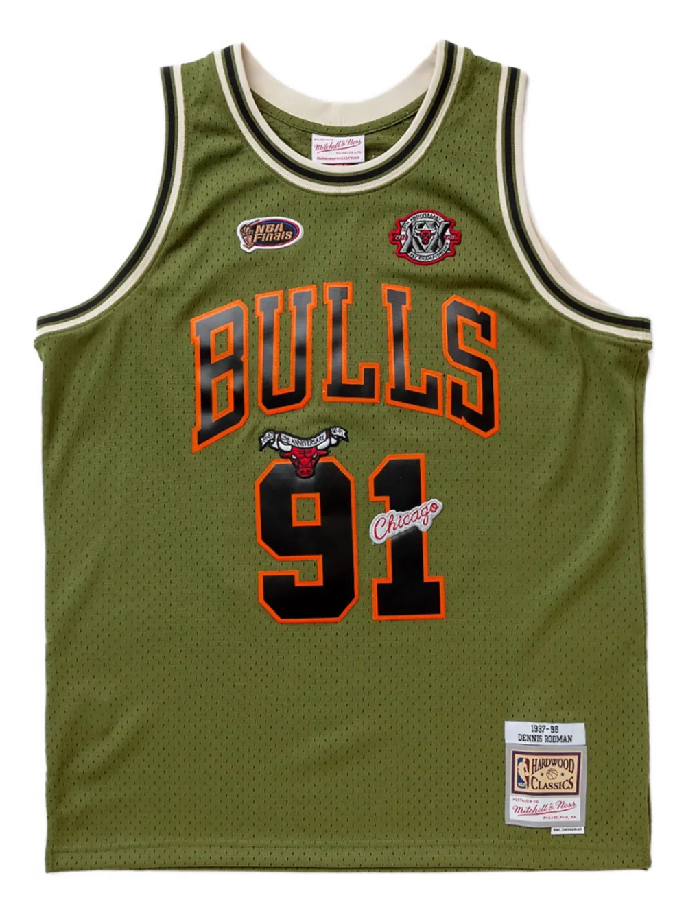 Mitchell & Ness Swingman Chicago Bulls Dennis Rodman 1997-98 jersey tank top - Verde