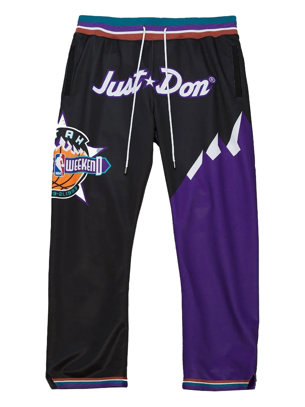 Mitchell & Ness x NBA Just Don Utah Jazz all-Star 1993 track pants | Black | Image 1