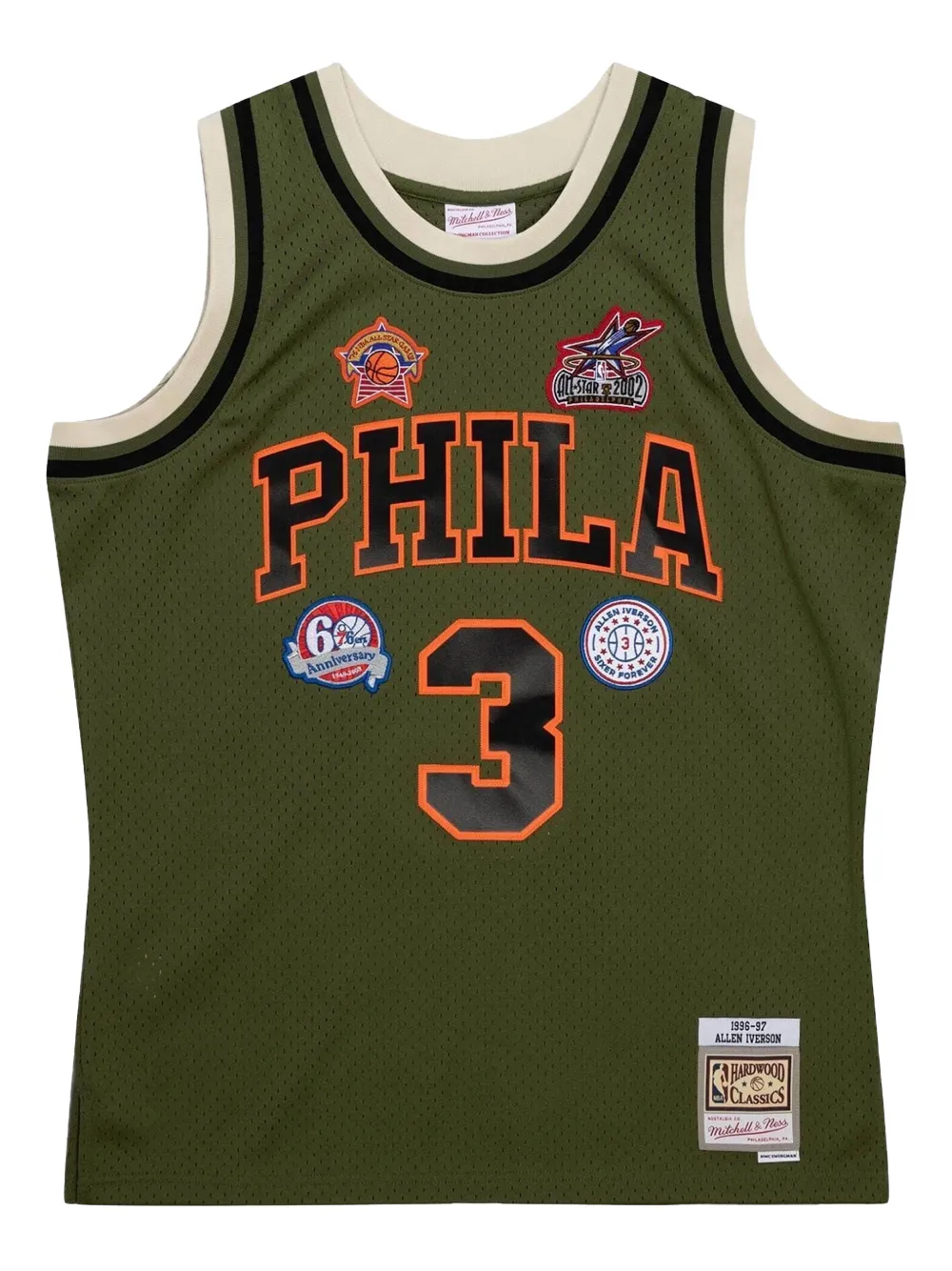 Mitchell & Ness Philadelphia 76ers Flight Swingman 1996 Allen Iverson tank top - Verde