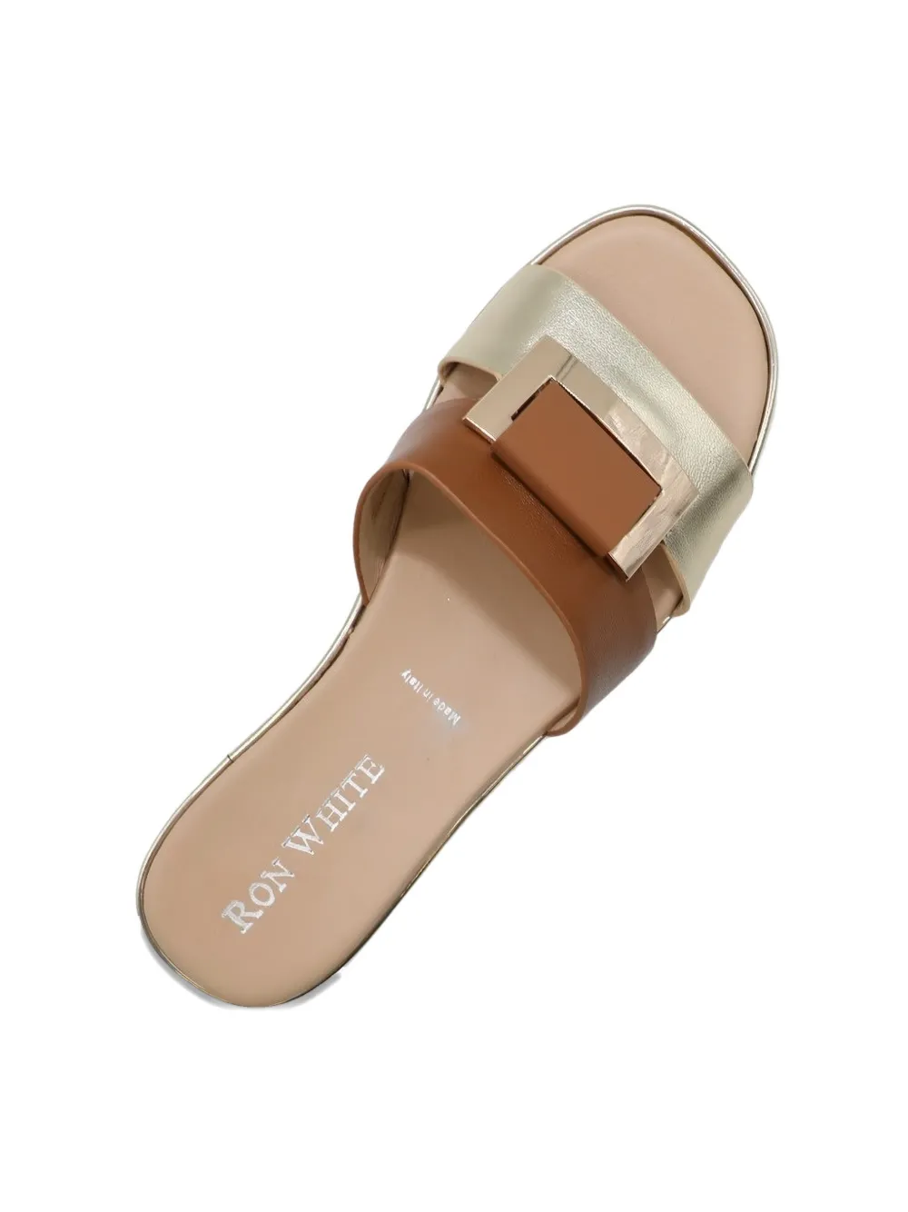 Ron White Valinda sandalen met gespbandje Bruin