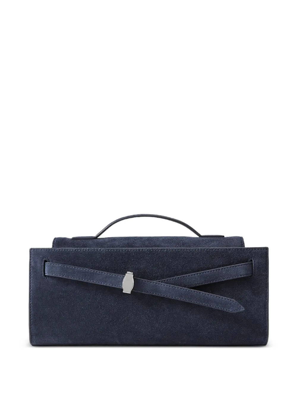 Veronica Beard dash suede clutch - Blu