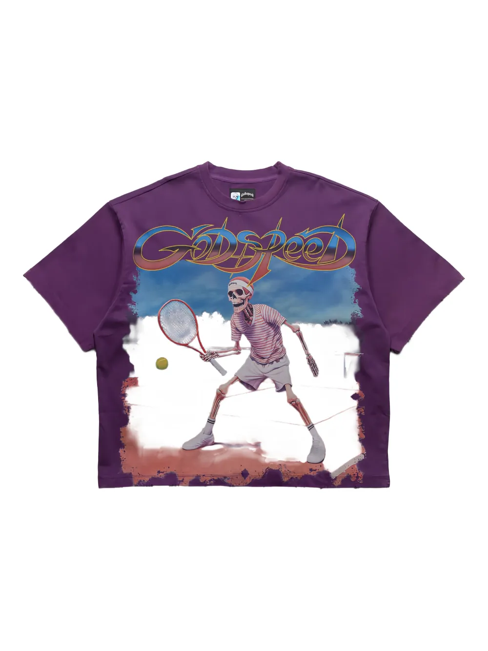 GODSPEED playera con motivo gráfico | morado | Image 1