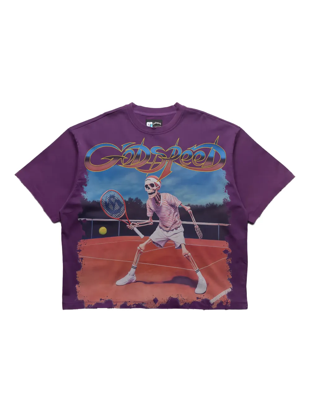 GODSPEED T-Shirt mit grafischem Print - Violett