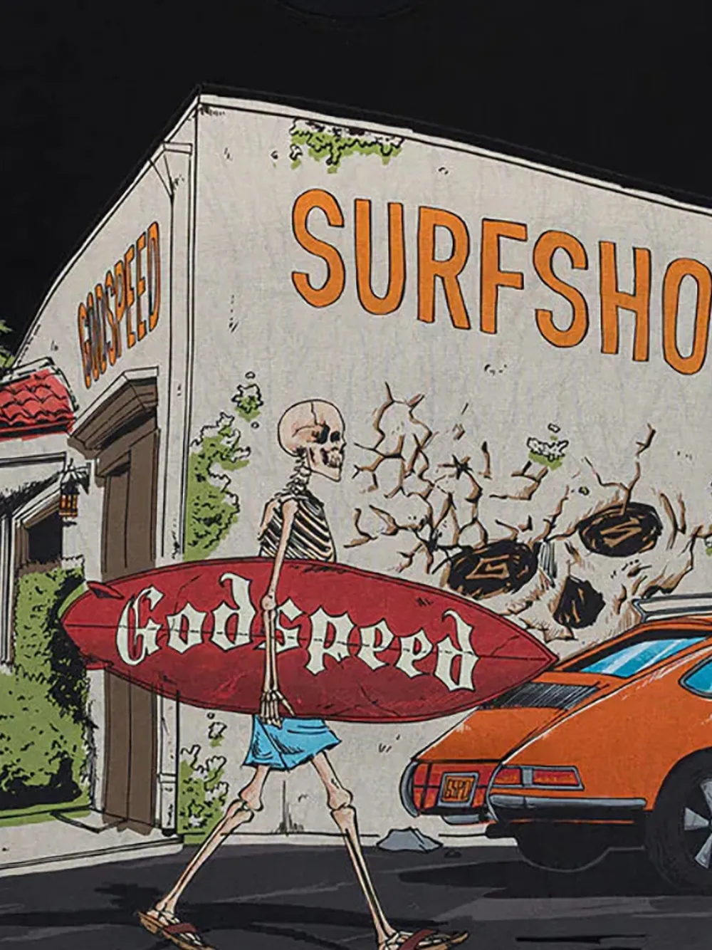 GODSPEED T-shirt met grafische print - Zwart
