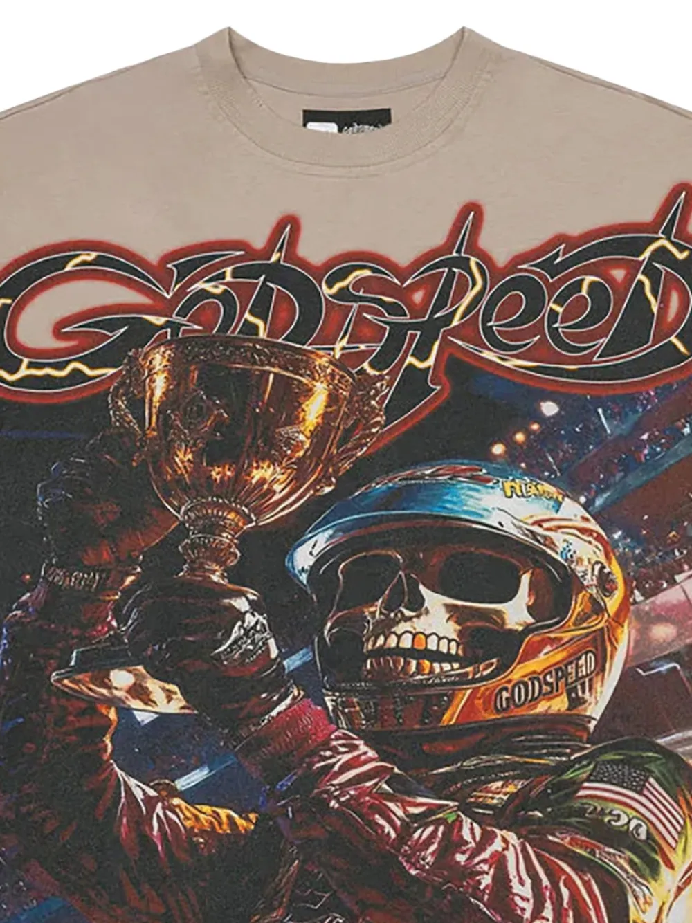 GODSPEED T-shirt met grafische print - Beige
