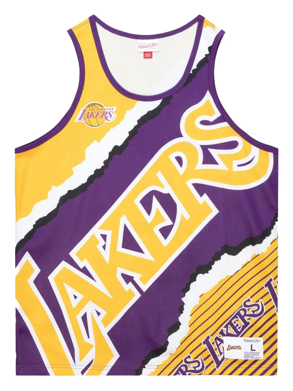 Mitchell & Ness Jumbotron 2.0 NBA Lakers graphic sleeveless tank top - Giallo