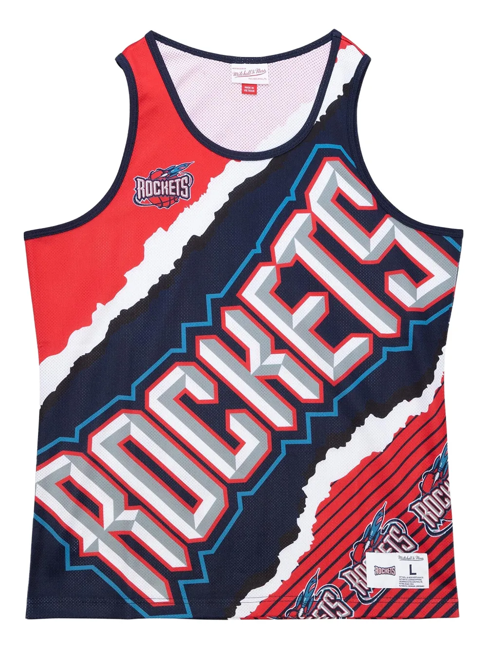 Mitchell & Ness Jumbotron 2.0 Houston Rockets round-neck tank top - Rosso