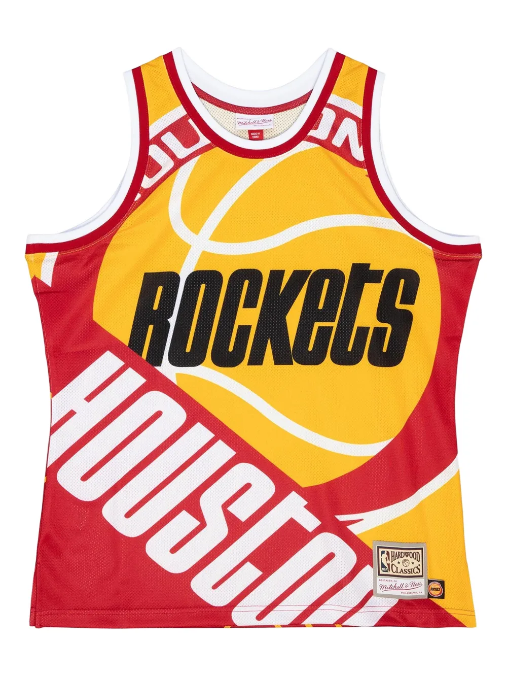 Mitchell & Ness Big Face NBA Houston Rockets tank top - Giallo