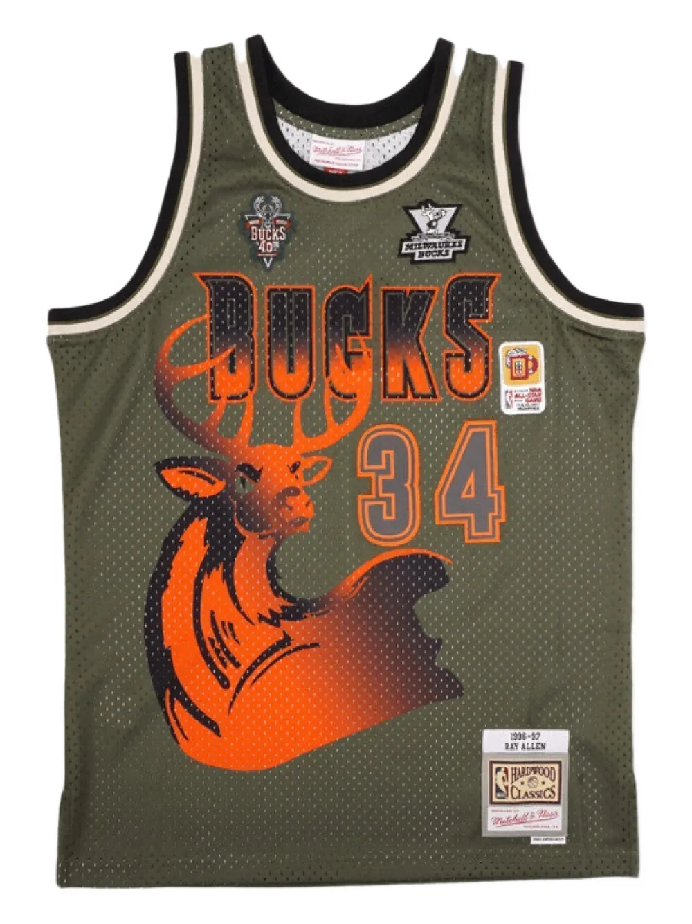 Mitchell & Ness Flight Swingman NBA Milwaukee Bucks 1996-97 Ray Allen jersey tank top - Verde