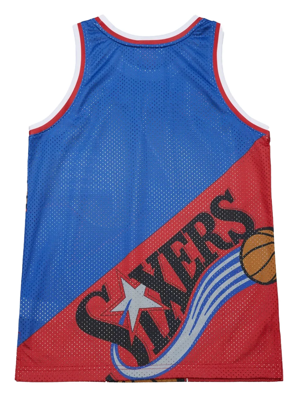 Mitchell & Ness x NBA Big Face Fashion Tank 5.0 Philadelphia 76ers tank top - Blauw