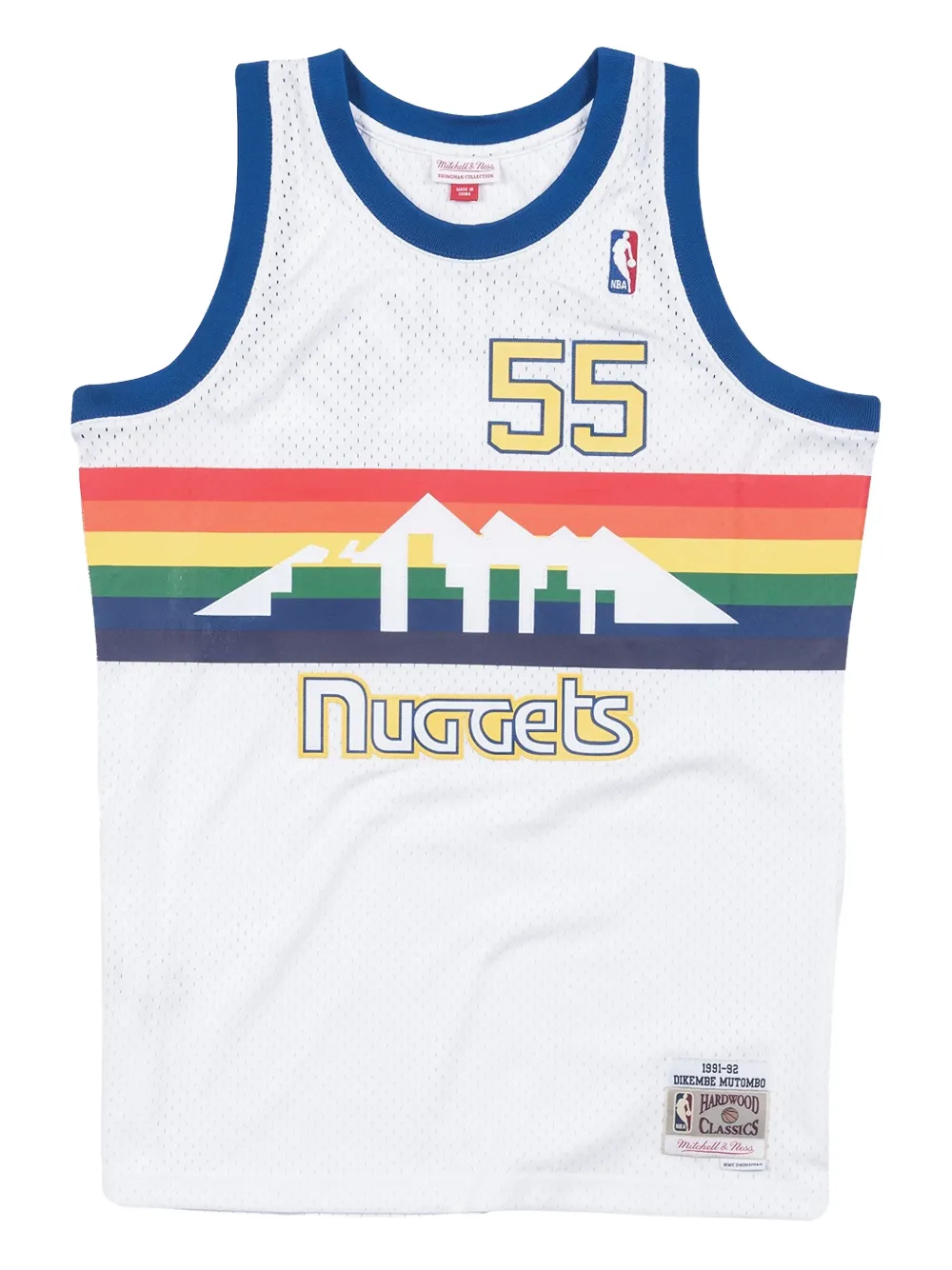 Mitchell & Ness x NBA Dikembe Mutombo Denver Nuggets 1991-92 Swingman tank top - Bianco